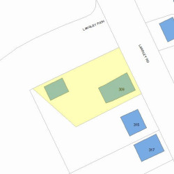 309 Langley Rd, Newton MA 02459-2349 plot plan
