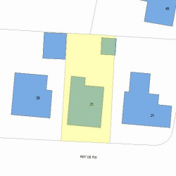 25 Royce Rd, Newton MA 02459-1015 plot plan
