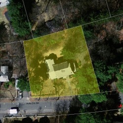 101 Avalon Rd, Newton MA  02468-1611 aerial view