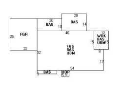 90 Country Club Rd, Newton MA  02459-3022 floor plan