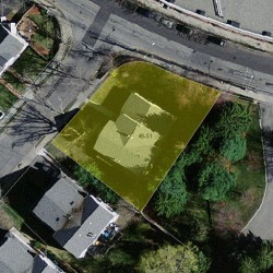 49 Florence St, Newton MA 02459-2847 aerial view