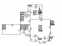 276 Highland St, Newton MA  02465-2715 floor plan
