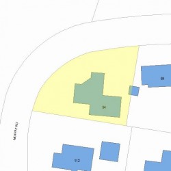 94 Moffat Rd, Newton MA  02468-1115 plot plan