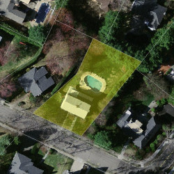 96 Levbert Rd, Newton MA  02459-3063 aerial view