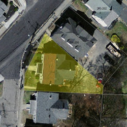2 Mechanic St, Newton MA 02464-1414 aerial view