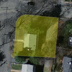 36 Fairfield St, Newton MA  02460-2126 aerial view