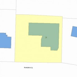 21 Parker Ave, Newton MA  02459-2634 plot plan