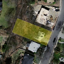 71 Beethoven Ave, Newton MA 02468-1732 aerial view