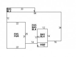 346 Hartman Rd, Newton MA  02459-2856 floor plan