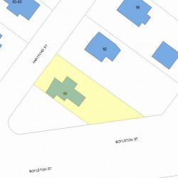 68 Hartford St, Newton MA 02461-1517 plot plan
