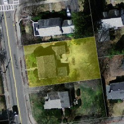 854 Chestnut St, Newton MA 02468-2319 aerial view