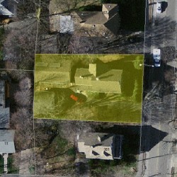 175 Parker St, Newton MA  02459-2549 aerial view