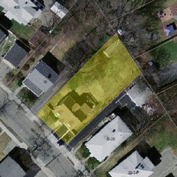 16 Melbourne Ave, Newton MA  02460-1222 aerial view