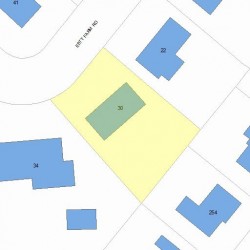 30 Esty Farm Rd, Newton MA 02459-3607 plot plan