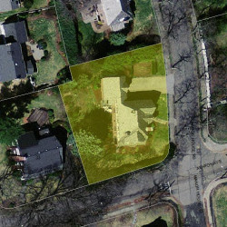 43 Manor House Rd, Newton MA  02459-1548 aerial view