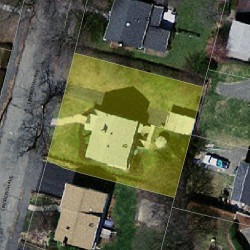 49 Lindbergh Ave, Newton MA  02465-1650 aerial view