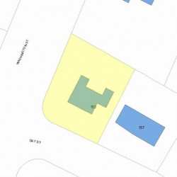 163 Day St, Newton MA 02466-2921 plot plan