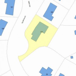 126 Selwyn Rd, Newton MA 02461-2143 plot plan