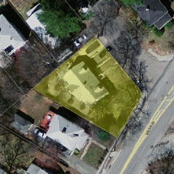 31 Asheville Rd, Newton MA  02462-1123 aerial view