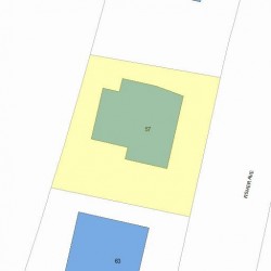 57 Fisher Ave, Newton MA 02461-1142 plot plan