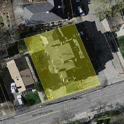230 Bellevue St, Newton MA 02458-1815 aerial view