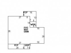 30 Bernard St, Newton MA  02461-1904 floor plan