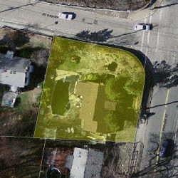 255 Parker St, Newton MA 02459-2671 aerial view