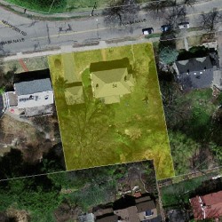 54 Waban Ave, Newton MA  02468-2143 aerial view