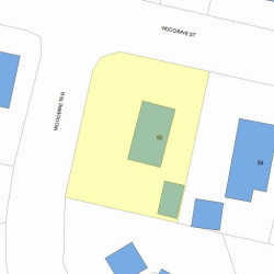 60 Woodbine St, Newton MA 02466-1809 plot plan
