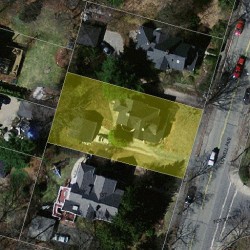 133 Lowell Ave, Newton MA 02460-1521 aerial view