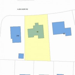 66 Alexander Rd, Newton MA 02461-1831 plot plan