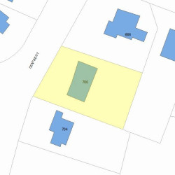 700 Centre St, Newton MA 02458-2329 plot plan