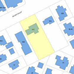 640 Watertown St, Newton MA 02460-1319 plot plan