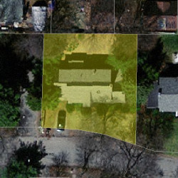 43 Holden Rd, Newton MA  02465-1909 aerial view