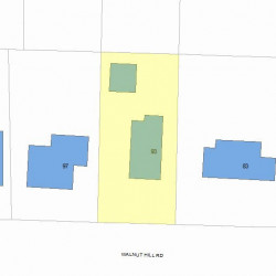 93 Walnut Hill Rd, Newton MA  02461-1836 plot plan