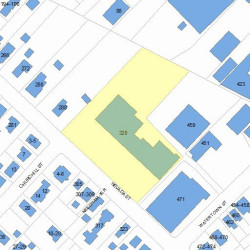 320 Nevada St, Newton MA 02460-1435 plot plan