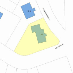 215 Winchester St, Newton MA 02461-2000 plot plan
