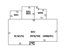 15 Jameson Rd, Newton MA 02458-2601 floor plan
