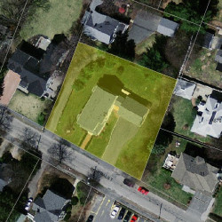 21 Central St, Newton MA 02466-2402 aerial view