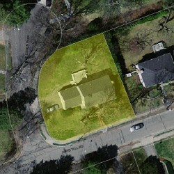 64 Kirkstall Rd, Newton MA  02460-2246 aerial view