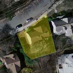 14 Clyde St, Newton MA 02460-2209 aerial view