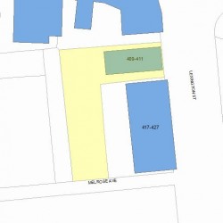 411 Lexington St, Newton MA  02466-1906 plot plan