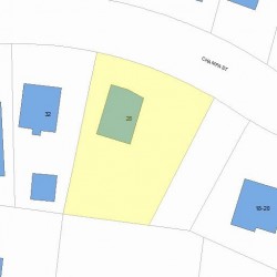 28 Champa St, Newton MA  02464-1225 plot plan