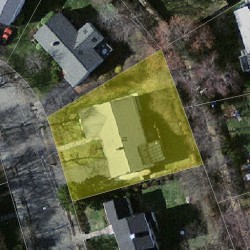 22 David Rd, Newton MA  02459-2712 aerial view