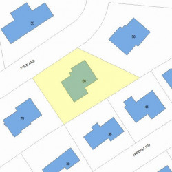 60 Farina Rd, Newton MA 02459-2860 plot plan