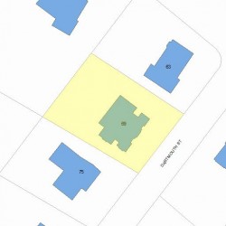 69 Dartmouth St, Newton MA 02465-2801 plot plan