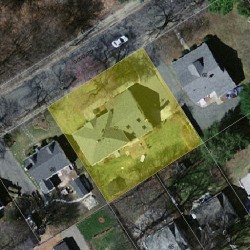 72 Goddard St, Newton MA  02461-1918 aerial view