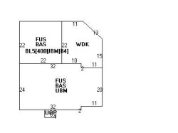 22 Fairlee Rd, Newton MA  02468-2036 floor plan