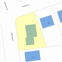 8 Owatonna St, Newton MA 02466-1411 plot plan