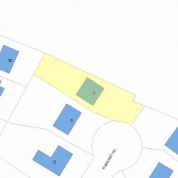 2 Elmhurst Rd, Newton MA 02458-2207 plot plan